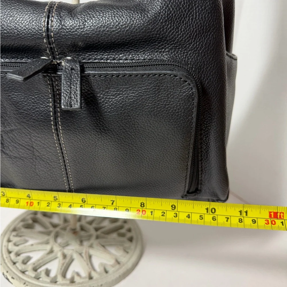 Black Leather Shoulder Bag